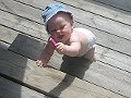  Lina enjoys the sunshine and the lighter